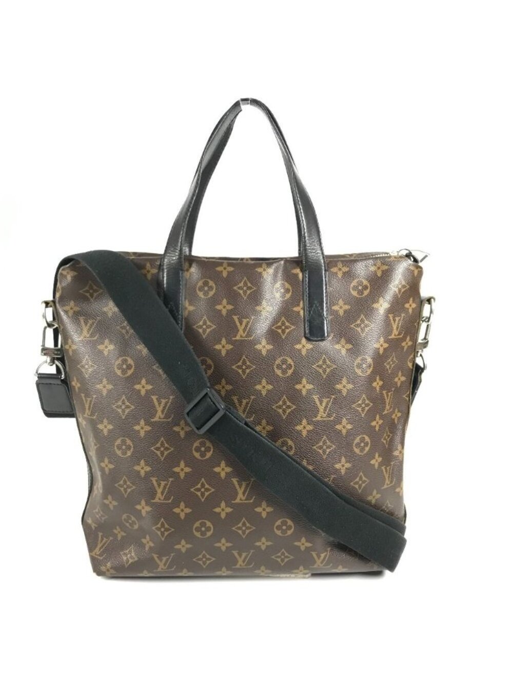 Louis Vuitton Tote Bag Kitan Monogram Macassar Canvas Brown